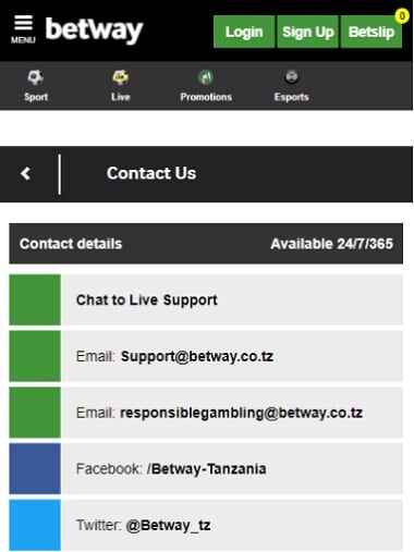 Betway Contact