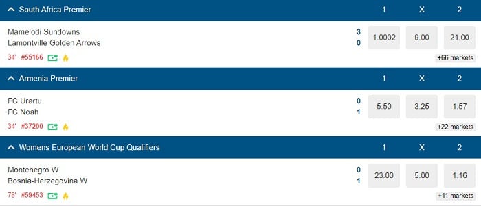 Betting Markets Mkekabet Live Betting