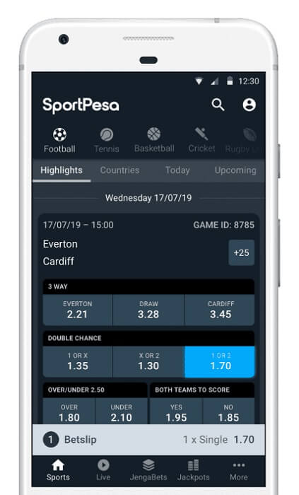 Mobile Application SportPesa Mobile App