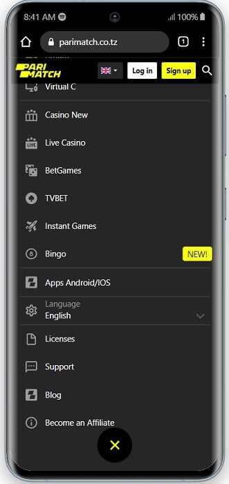 Parimatch App Android Parimatch App TZ
