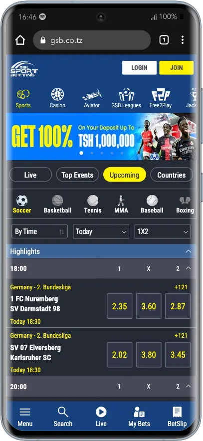 Gal Sport Betting Homepage